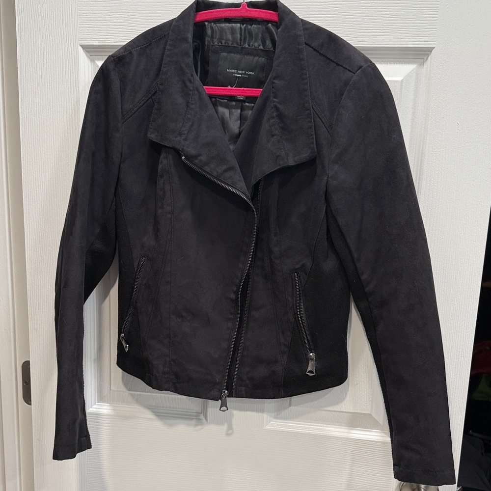 Marc New York Black Faux Suede Jacket